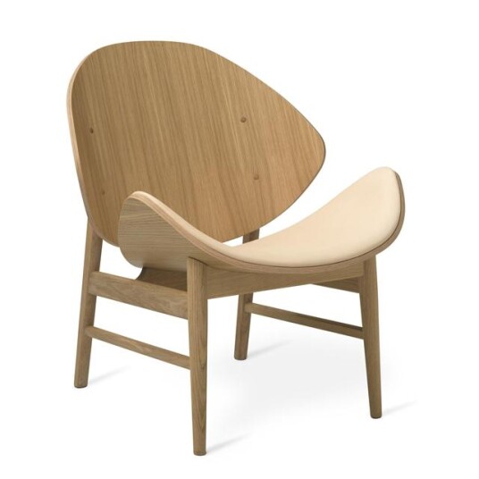Warm Nordic Warm Nordic Den Oransje Lenestolen med Setetrekk Vegetal 090/Eik