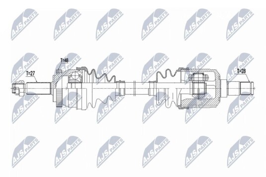 Nty Drivaksel NTY NPW KA 414 Nty Drivaksel NTY NPW KA 414