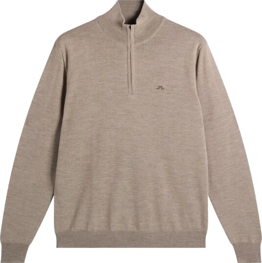 J. Lindeberg Kiyan Quarter Zip Sweater Beige L