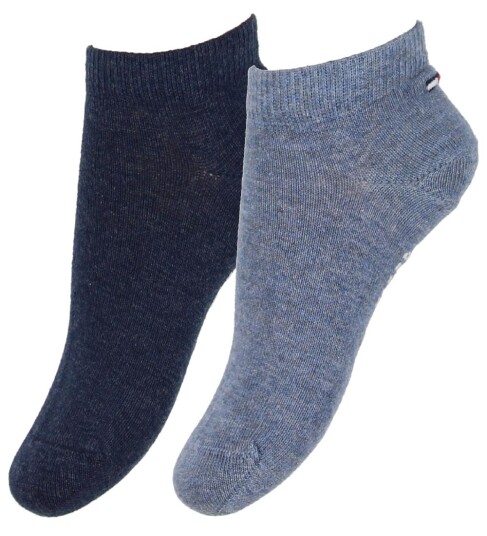 Tommy Hilfiger Ankelsokker 2 pack Sneaker Blå Melert/Navy 39/42 Sokker 39 42 Tommy Hilfiger Ankelsokker 2 pack Sneaker Blå Melert/Navy 39/42 Sokker 39 42