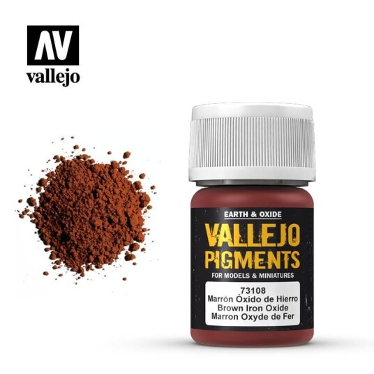 Vallejo Pigments Brown Iron Oxide 35ml