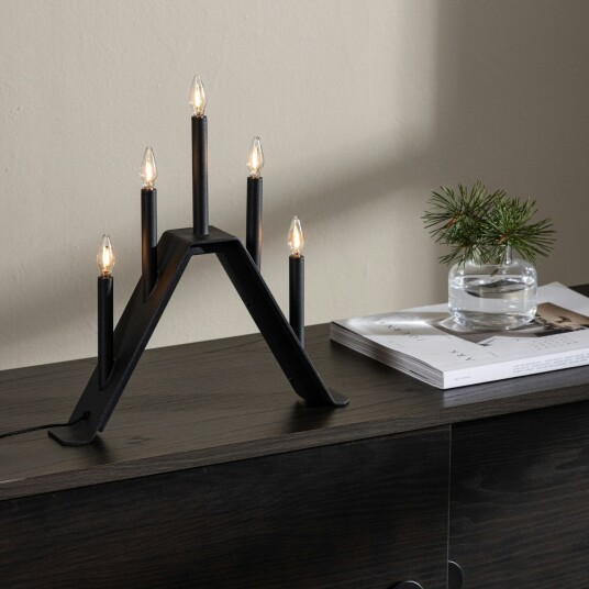 Venture Home Adventsstake Lungby 36 cm Svart