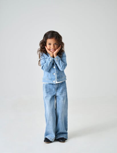 Kids Only Kmgsara Light Blue Dnm Jacket Noos Blue 110