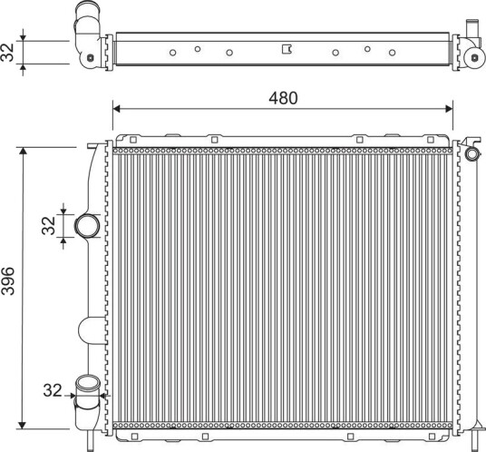 VALEO 701221 Radiator motorkjøling