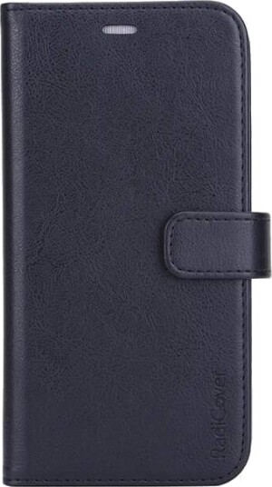 RADICOVER Strålebeskyttelse Mobilveske PU iPhone 12 Pro Max Flipcover Svart