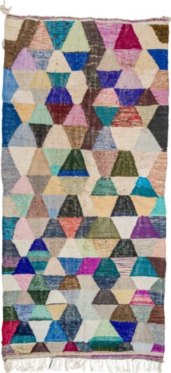 Marokkansk Boucherouite teppe 150 x 305 cm Størrelse: 150 x 305 cm Marokkansk Boucherouite teppe 150 x 305 cm Størrelse: 150 x 305 cm