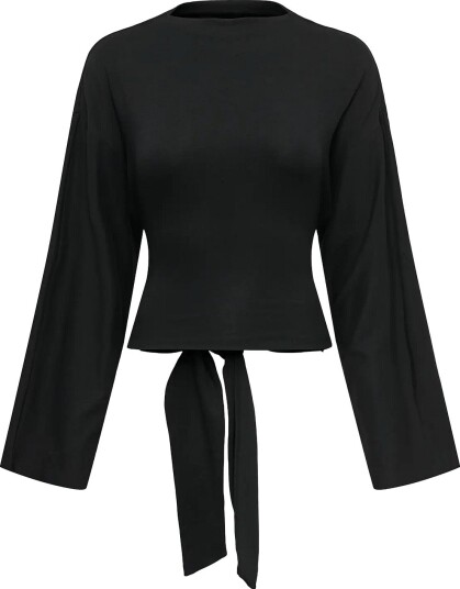 ONLY Onlestrid L/S Tie Top Jrs BLACK L