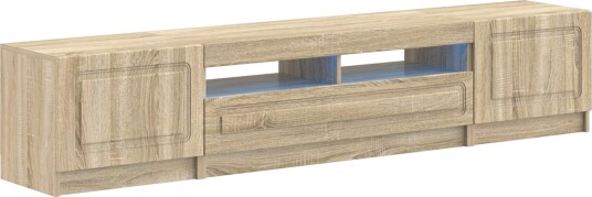 vidaXL 5 delt LED TV skap Sonoma eik Konstruert tre vidaXL 5 delt LED TV skap Sonoma eik Konstruert tre