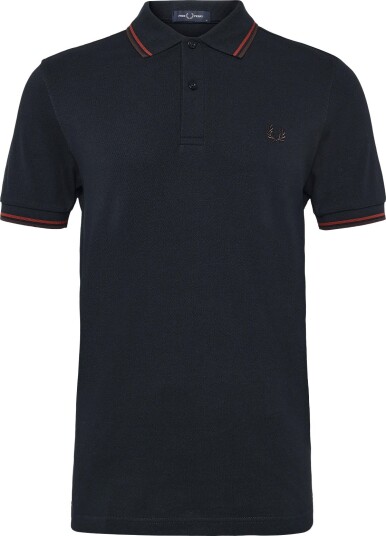 Fred Perry Twin Tipped Fp Shirt NVY/BRNDY/RCHBRN 3XL Fred Perry Twin Tipped Fp Shirt NVY/BRNDY/RCHBRN 3XL