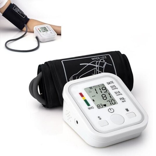 Blodtrykksmåler for Overarm Automatisk Hvit Blodtrykksmåler for Overarm Automatisk Hvit