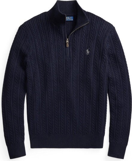 Polo Ralph Lauren 2/32 Cotton Sweater Pullover HUNTER NAVY M