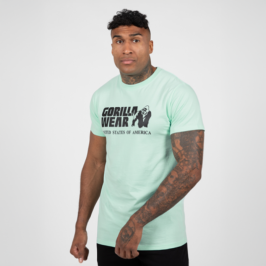 Gorilla Wear T skjorte Mint Grön Large