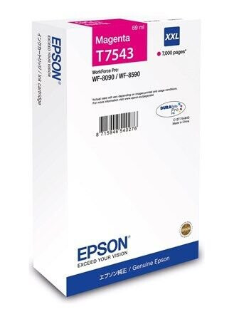 Epson T7543 - XXL size - magenta - original - ink cartridge - Blekkpatron Rd