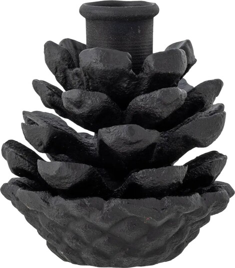 Bloomingville Fernie Candle Holder BLACK Ø 8 cm