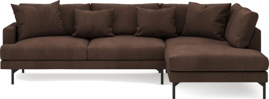 Menard 4 seters Høyrevendt Dyp L formet Sjeselongsofa i Manchester Brun Menard 4 seters Høyrevendt Dyp L formet Sjeselongsofa i Manchester Brun