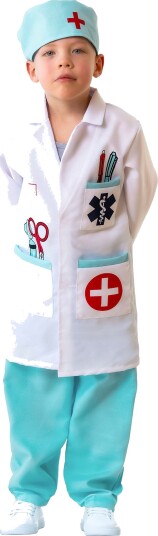 Folat Doktor Barn Kostyme Medium 24572