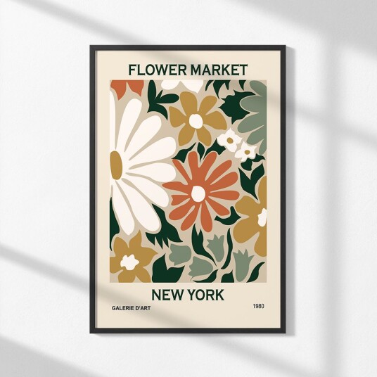 Plakat Flower Market New York Plakat Flower Market New York