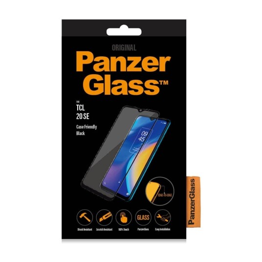 PANZERGLASS TCL 20 SE SKJERMBESKYTTER CASE FRIENDLY, SVART