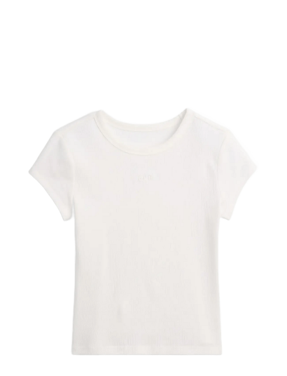 GAP Kids Mini Logo T Shirt From The Gap Collection   Cream   128/134