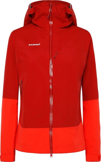 Mammut Alto Guide Hs Hooded Jacket Women   DARK MAMMUT RED MAMMUT RED   XS
