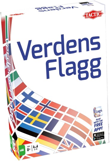 Tactic Verdens Flagg Barnespill med 4 Spillvarianter Tactic Verdens Flagg Barnespill med 4 Spillvarianter