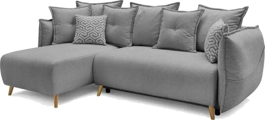 Puffin Sovesofa med divan 3 seter Grå