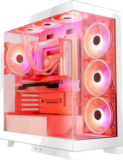 Modecom Volcano Space Apex ARGB Midi Tower ATX MicroATX Mini-ITX Hvit