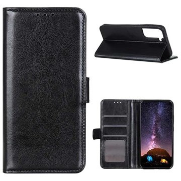 Samsung Galaxy S21 5G Lommebok-deksel med Magnetisk Lukning Svart