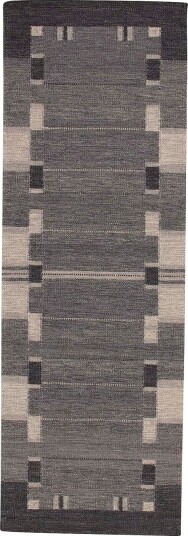 Bargi   Ullteppe Röllakan 80x300 cm   Grå