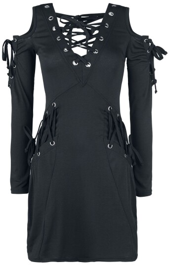 Innocent - Goth Kort kjole - Crave topp - M til XXL - Damer - svart
