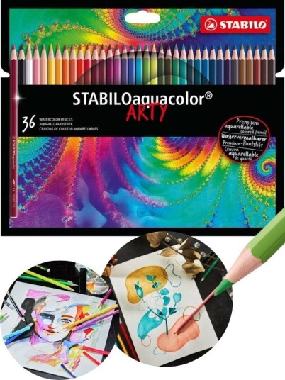 STABILO ARTY Aquacolor akvarellblyanter 36-pack STABILO ARTY Aquacolor akvarellblyanter 36-pack