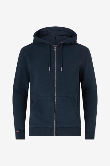 Superdry Hettegenser Essential Logo Zip Hoodie HB Blå