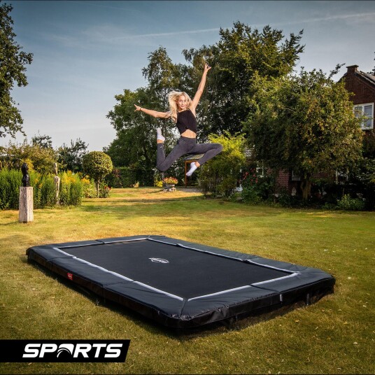 BERG Toys Berg Trampoline Favorit Inground 430 Grønn Med Sikkerhetsnett Comfort 430 cm dia Grønn
