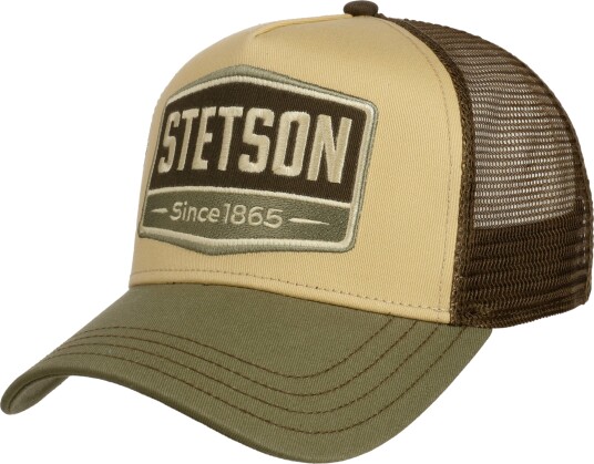 Stetson Men's Trucker Cap Gasoline Olive/Beige/Brown beige/olive 57 60 cm Stetson Men's Trucker Cap Gasoline Olive/Beige/Brown beige/olive 57 60 cm