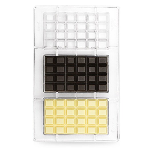 Decora Konfektformer i Polykarbonat Klassisk Sjokoladeplate 100g 