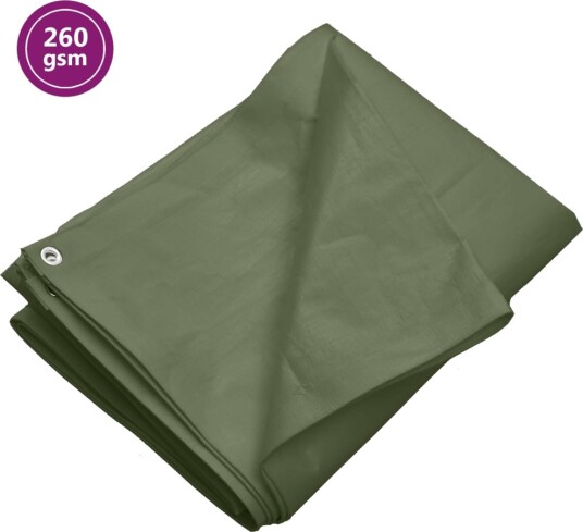 Presenning 260 g/m² 4x6 m grønn HDPE