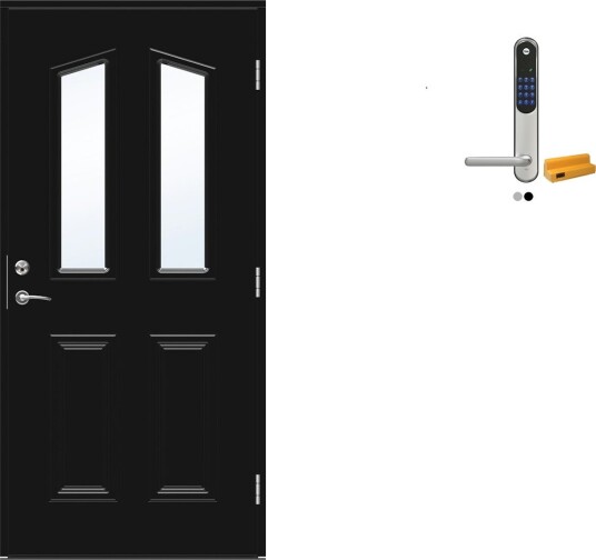 Ytterdør Swedoor Advance-Line Classic Rossini med Yale Entrus