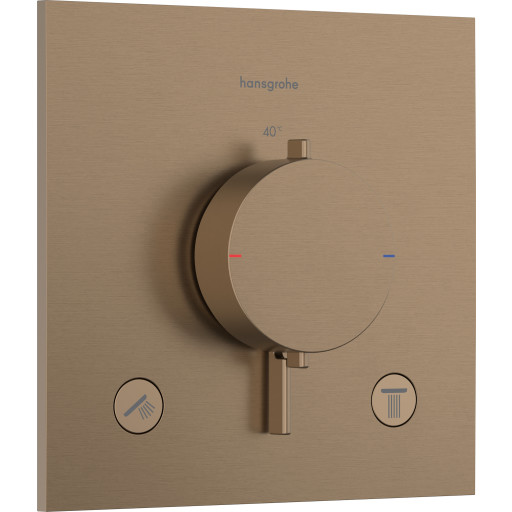 Hansgrohe Ecostat Comfort E dusjbatteri, bronse