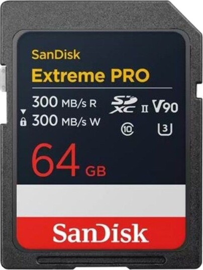SANDISK Extreme PRO SD - 300MB/s - 64GB