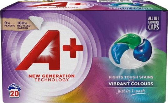 A+ Colour Active 4 rengjøringskapsler 54161 20 pk