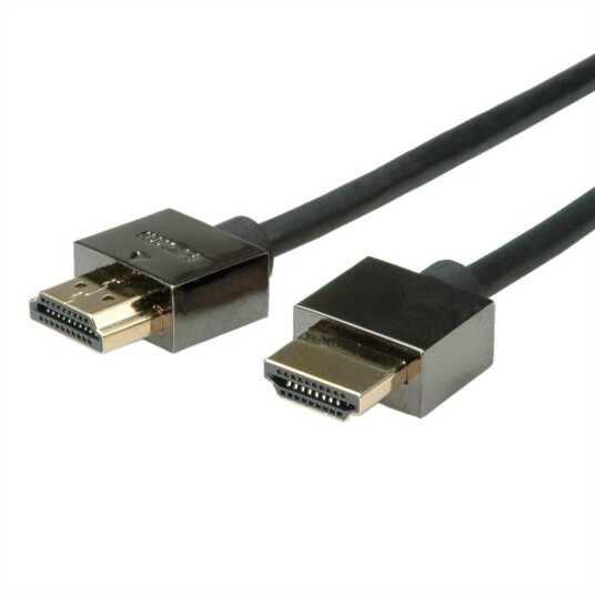 ROLINE Notebook HDMI HS Cable+Eth. M/M. Black 2.0m Factory Sealed