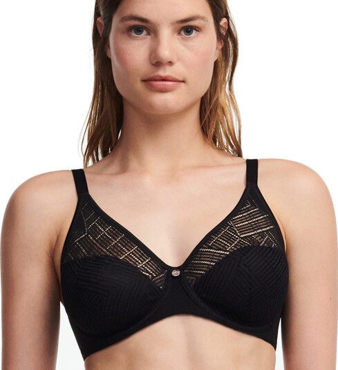 Chantelle BH EasyFeel Emma Bra Full Cup Svart D 80 Dame Chantelle BH EasyFeel Emma Bra Full Cup Svart D 80 Dame
