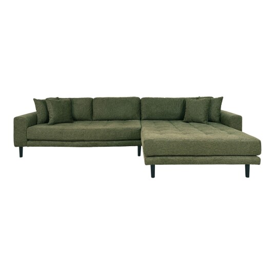 House Nordic Lido sofa sjeselongsofa høyrevent 4 puter grønn. 1696487-02-0 1696480-01-0
