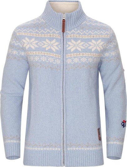 Gridarmor Women"s Snøstjerne Fz Ullgenser 2.0 Chambray Blue XS Gridarmor Women"s Snøstjerne Fz Ullgenser 2.0 Chambray Blue XS
