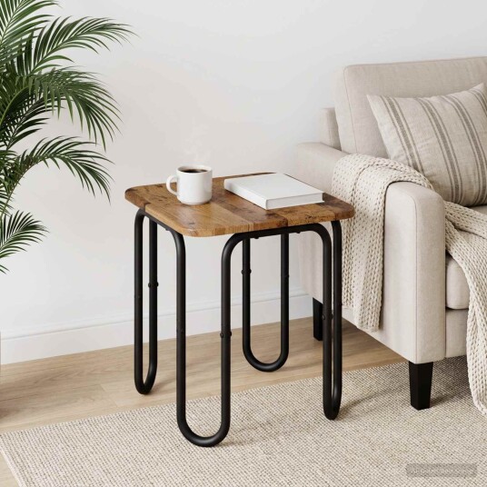 vidaXL Kaffebord Gammelt tre 40 x 40 x 45 cm Konstruert tre vidaXL Kaffebord Gammelt tre 40 x 40 x 45 cm Konstruert tre