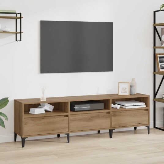  TV skap Artisan Eik 150 x 30 x 45 cm Ingeniørtre og jern
