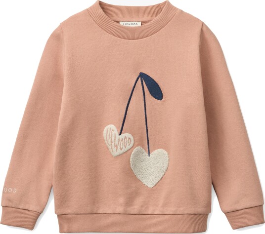 Liewood Thora Placement Sweatshirt Pink 86/92 Liewood Thora Placement Sweatshirt Pink 86/92