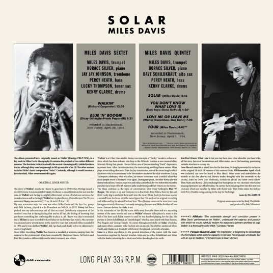 Miles Davis  Allstars / Solar  LP/Vinyl