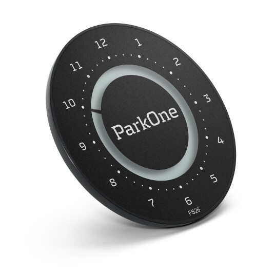 PARK ONE 2 ELEKTRISKE PARKERINGSSKIVER, SORT