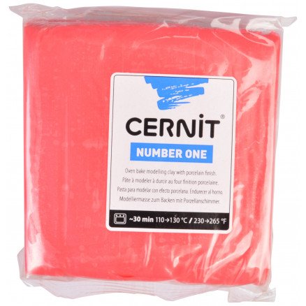 Cernit Modelleire Unicolor 043 Rød 250g